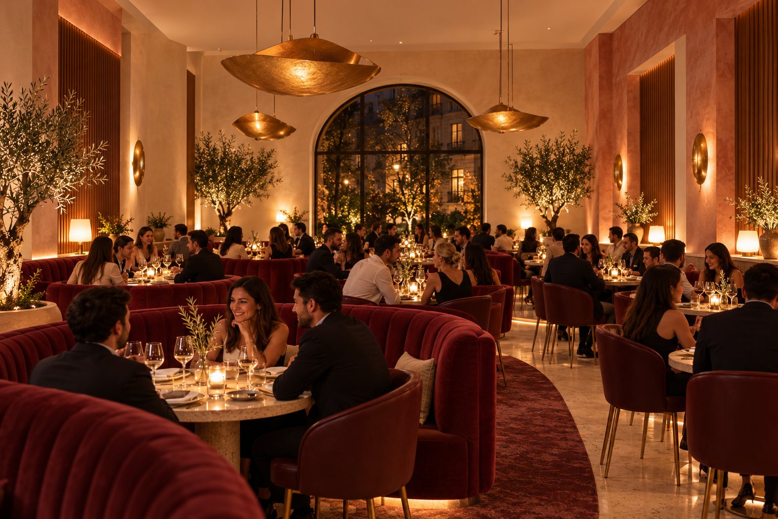La salle de GMangé, bistrot dansant à Lausanne, pendant le dîner aux bougies
